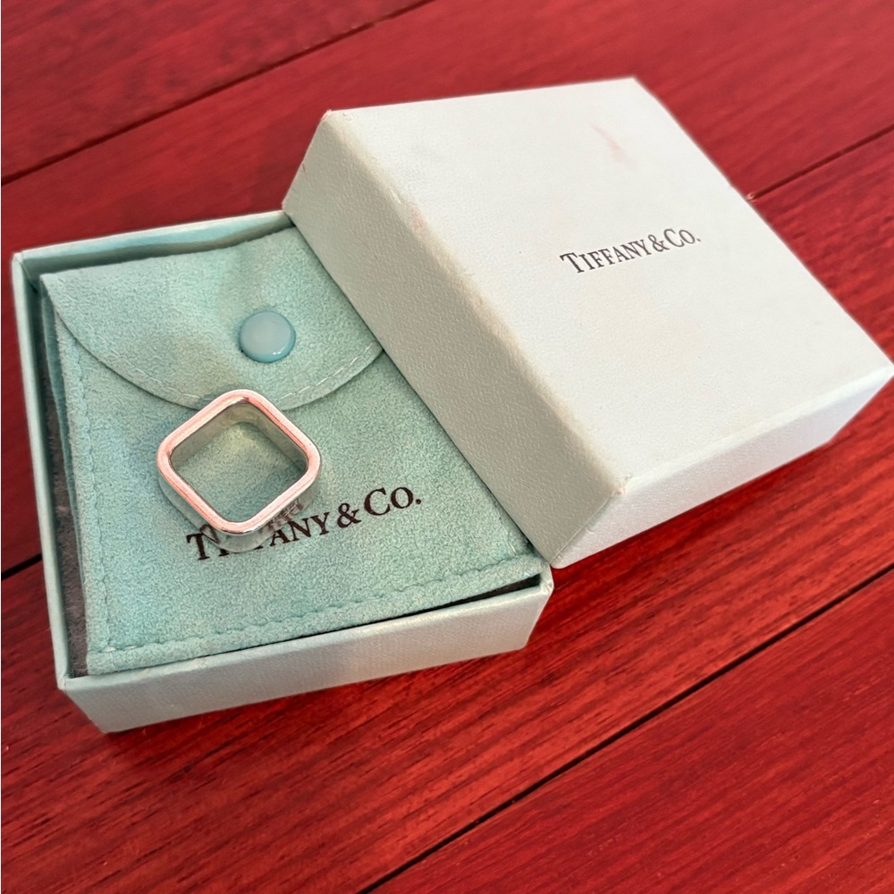 Tiffany & Co. 1837 Square Ring - 100% Authentic - Picture 5 of 5